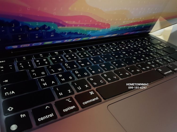 MacbookAir (Retina13-inch, 2020) M1 8-Core CPU 7-Core GPU SSD 256Gb Ram 8Gb สี Space Gray สวย ใช้น้อย ครบกล่อง รูปที่ 8