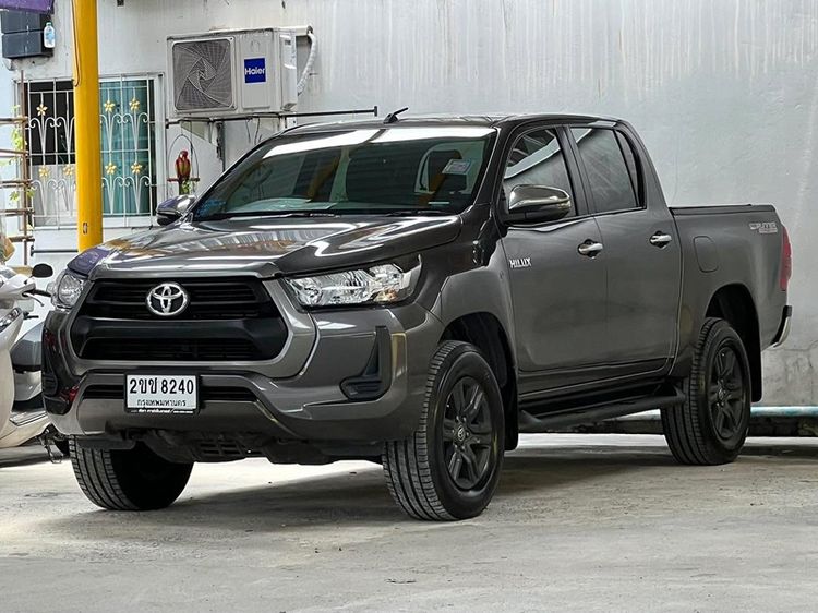 Toyota Hilux Revo 2021 Double Cab 2.4 Entry Prerunner Pickup ดีเซล ไม่ติดแก๊ส เกียร์อัตโนมัติ เทา รูปที่ 2