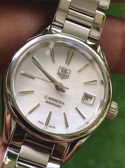 Tag Heuer Carrera Auto Calibre9 Lady White Monter Of Pearl Dial WAR2411🇨🇭🇨🇭 รูปที่ 4