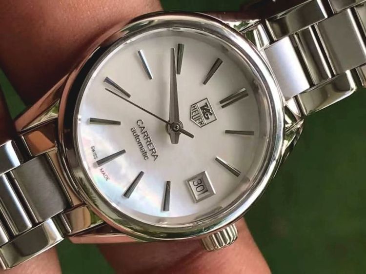 Tag Heuer Carrera Auto Calibre9 Lady White Monter Of Pearl Dial WAR2411🇨🇭🇨🇭 รูปที่ 3