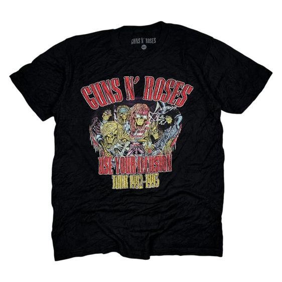 เสื้อยืดคอกลมวง Guns N' Roses ในทัวร์ Use Your Illusion ปี 1992-1993