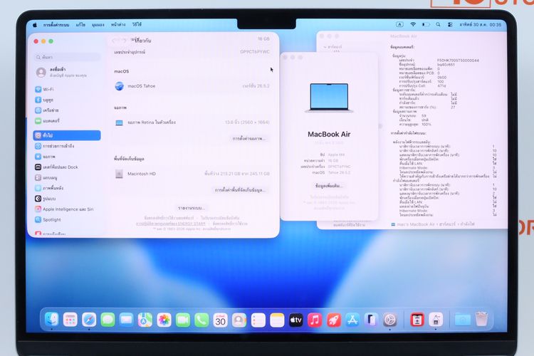 MacBook Air M4 13" 16.256GB รูปที่ 2