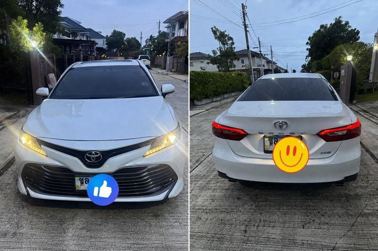 รถ Toyota Camry 2.5 G สี ขาว