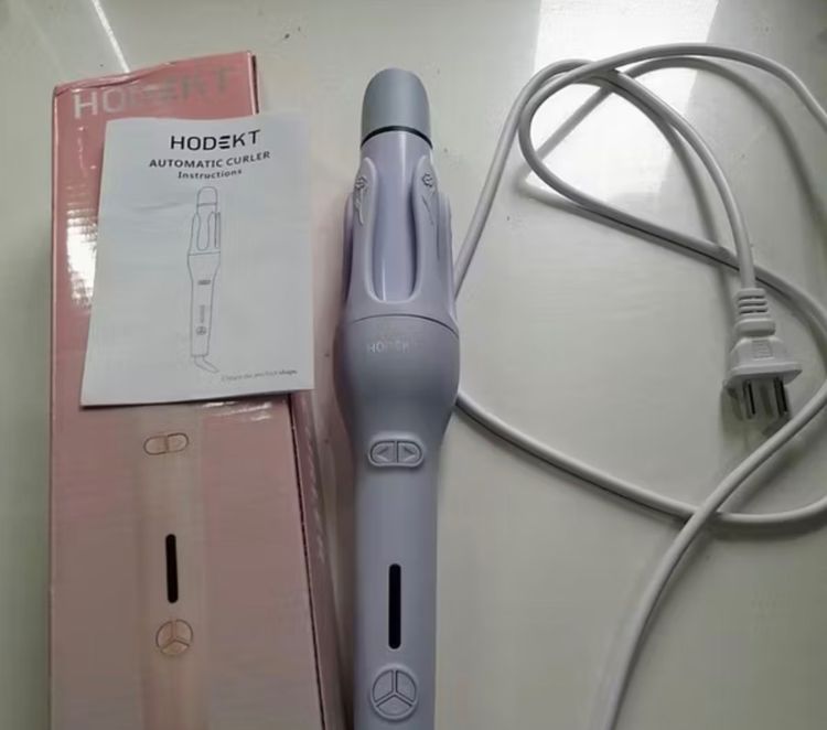 อุปกรณ์เสริมความงาม HODEKT 2 in 1 เครื่องม้วนผมไฟฟ้า และที่หนีบผมตรง อัตโนมัติ 