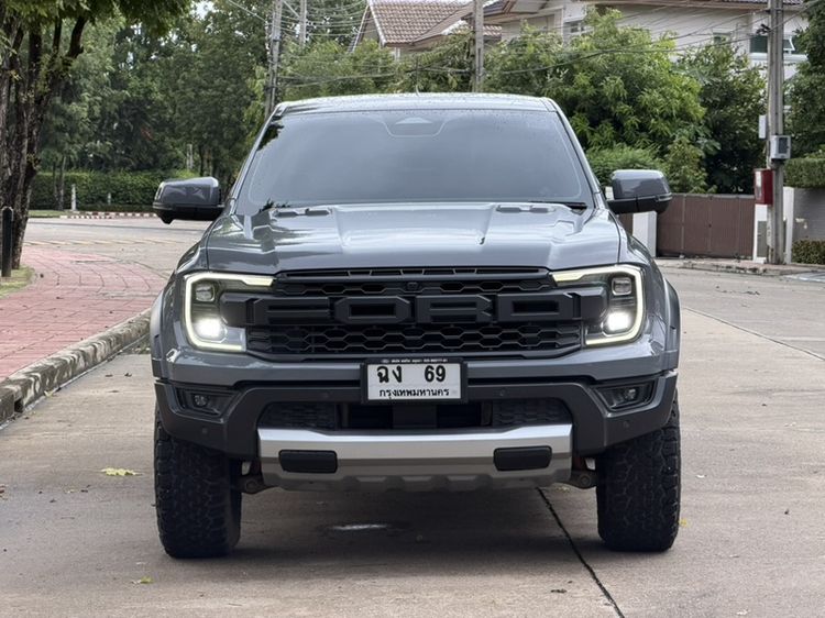 Ford Ranger 2022 Raptor 3.0L V6 Twin-Turbo EcoBoost 4x4 Pickup เบนซิน ไม่ติดแก๊ส เกียร์อัตโนมัติ เทา รูปที่ 2