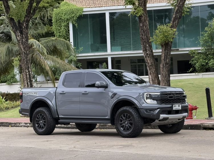 Ford Ranger 2022 Raptor 3.0L V6 Twin-Turbo EcoBoost 4x4 Pickup เบนซิน ไม่ติดแก๊ส เกียร์อัตโนมัติ เทา รูปที่ 3
