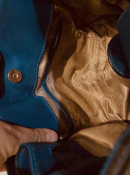 กระเป๋าMichael Kors Hamilton Satchel สีฟ้าเทอร์คอยซ์ แท้💯 รูปที่ 16