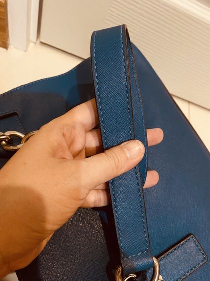 กระเป๋าMichael Kors Hamilton Satchel สีฟ้าเทอร์คอยซ์ แท้💯 รูปที่ 10