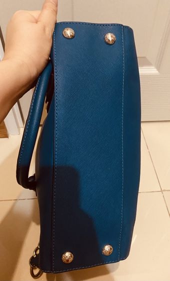 กระเป๋าMichael Kors Hamilton Satchel สีฟ้าเทอร์คอยซ์ แท้💯 รูปที่ 15