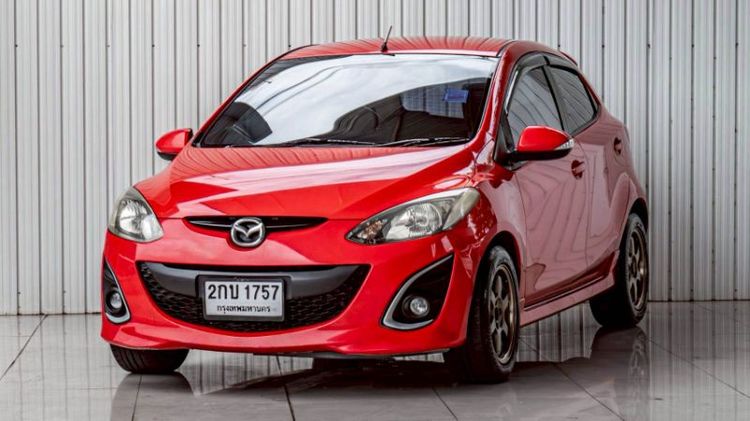 Mazda Mazda 2 2013 1.5 Spirit Sports Sedan เบนซิน ไม่ติดแก๊ส เกียร์อัตโนมัติ แดง รูปที่ 2