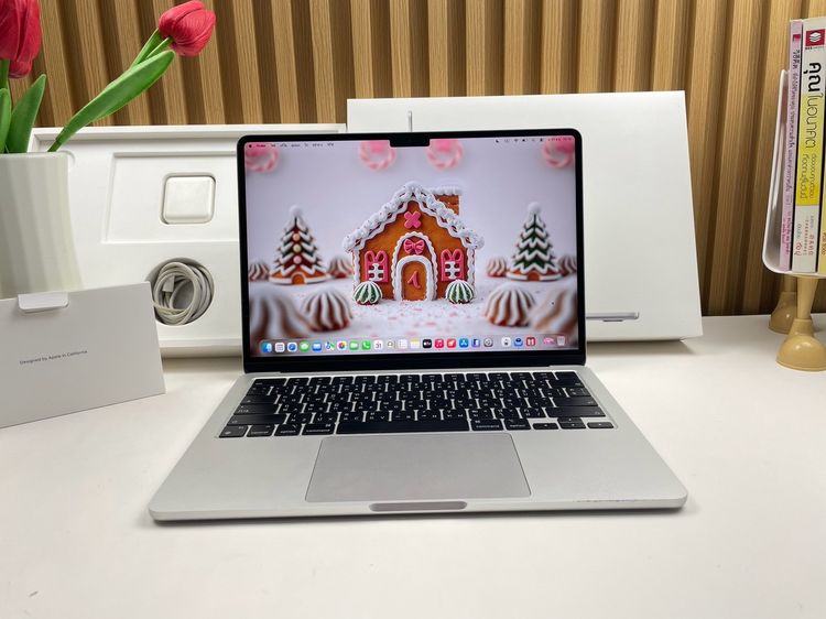 Apple แมค โอเอส 16 กิกะไบต์ อื่นๆ ไม่ใช่ MacBook Air 13-inch M2 2022 Ram16GB SSD256GB Silver • 62606
