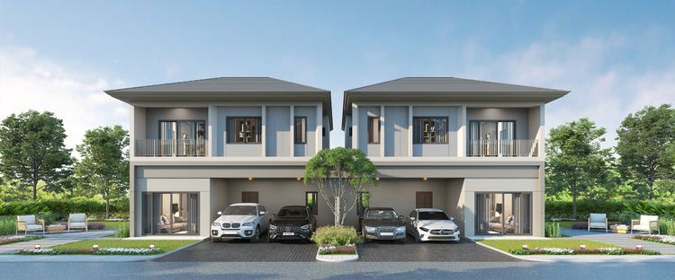 บ้านแฝด CURA 3 ห้องนอน ทำเลบ้านสวน ชลบุรี ใกล้ Central Chonburi เริ่ม 4.5 ล้าน