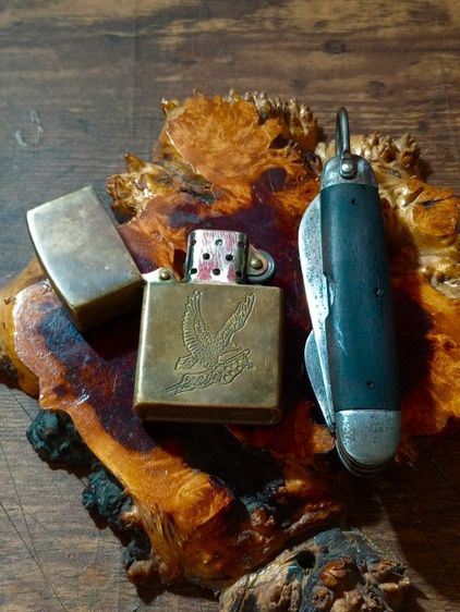 USA.ไฟแช็ค zippo ทองเหลืองทั้งชุด,มีดพับชุดCAMCOจากอเมริกา..รับประกันของแท้.. รูปที่ 13