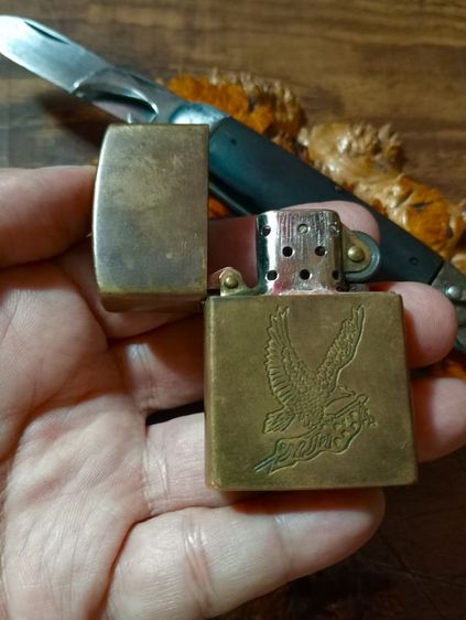 USA.ไฟแช็ค zippo ทองเหลืองทั้งชุด,มีดพับชุดCAMCOจากอเมริกา..รับประกันของแท้.. รูปที่ 10