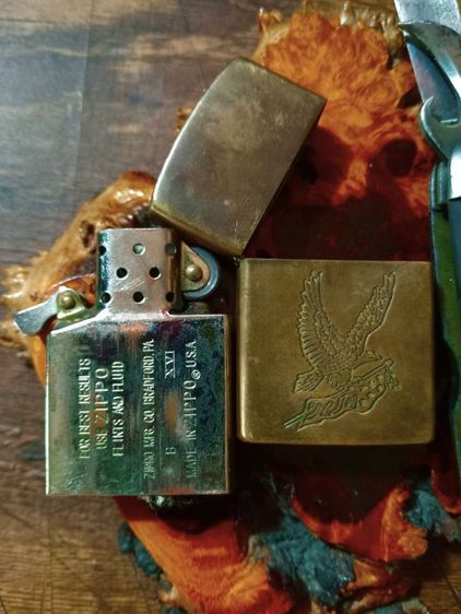 USA.ไฟแช็ค zippo ทองเหลืองทั้งชุด,มีดพับชุดCAMCOจากอเมริกา..รับประกันของแท้.. รูปที่ 7