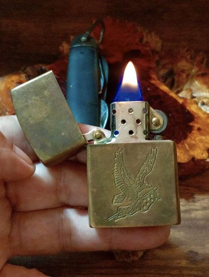 USA.ไฟแช็ค zippo ทองเหลืองทั้งชุด,มีดพับชุดCAMCOจากอเมริกา..รับประกันของแท้.. รูปที่ 4