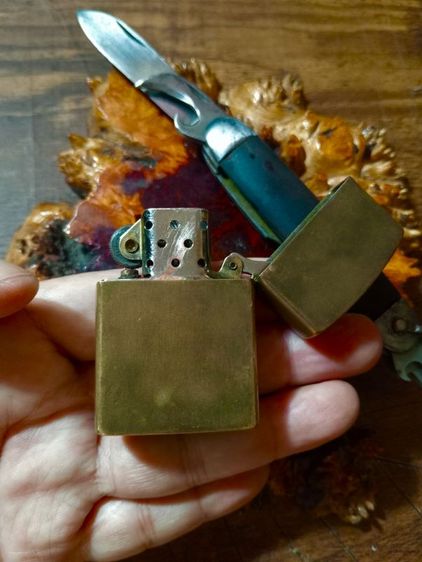 USA.ไฟแช็ค zippo ทองเหลืองทั้งชุด,มีดพับชุดCAMCOจากอเมริกา..รับประกันของแท้.. รูปที่ 11