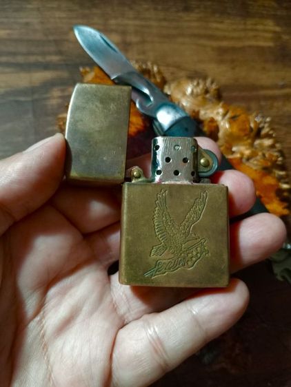 USA.ไฟแช็ค zippo ทองเหลืองทั้งชุด,มีดพับชุดCAMCOจากอเมริกา..รับประกันของแท้.. รูปที่ 9