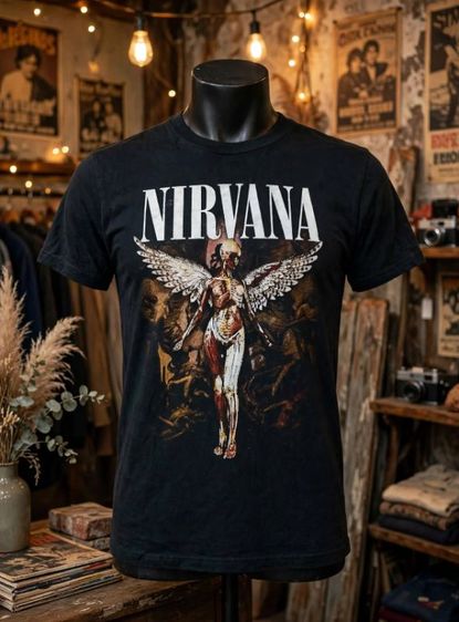 อื่นๆ เสื้อเชิ้ต EU 43 ดำ แขนสั้น เสื้อวินเทจ