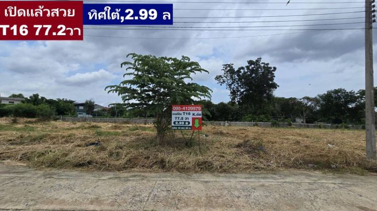 ขายที่ดินแปลงสวยหมู่บ้านลานทองปากเกร็ดเสมือนอยู่แจ้งวัฒนะเมืองทองธานีใกล้นิดเดียว 77.2 ตารางวาแปลงนี้สวยทิศใต้ต้องไปดูสนใจเกือบจะหมดแล้วครับ