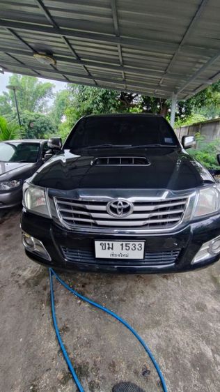 Toyota Hilux Vigo 2013 2.5 Double Cab E Prerunner VN Turbo Pickup ดีเซล เกียร์ธรรมดา ดำ รูปที่ 3