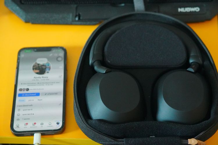Sony WH-1000XM5 หูฟังครอบหูไร้สาย Wireless Noise Cancelling Headphones หูฟังตัดเสียงรบกวน รูปที่ 6