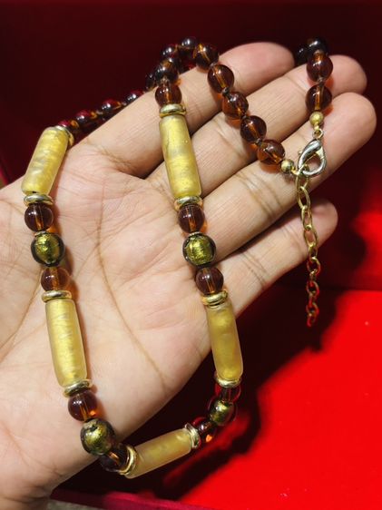 ✨ ส่งต่อสร้อยคอแก้วเป่าทองคำเปลวสไตล์วินเทจอิตาลี (Murano Style) สภาพสวยสมบูรณ์มากค่ะ ✨ รูปที่ 2