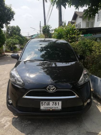 Toyota Sienta 2017 1.5 G Utility-car เบนซิน ไม่ติดแก๊ส เกียร์อัตโนมัติ ดำ รูปที่ 1