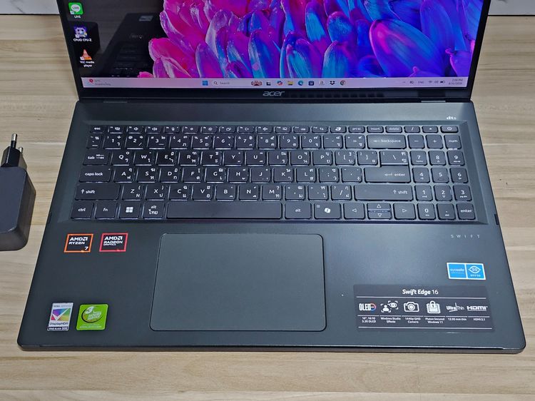 ACER SWIFT Edge16 Ryzen7 8840u+Oled 3.2k +RAM 32ddr5+ssd 1Tb เครื่องสวย บางเบา  รูปที่ 3