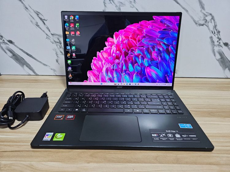Swift series วินโดว์ อื่นๆ อื่นๆ ไม่ใช่ ACER SWIFT Edge16 Ryzen7 8840u+Oled 3.2k +RAM 32ddr5+ssd 1Tb เครื่องสวย บางเบา 