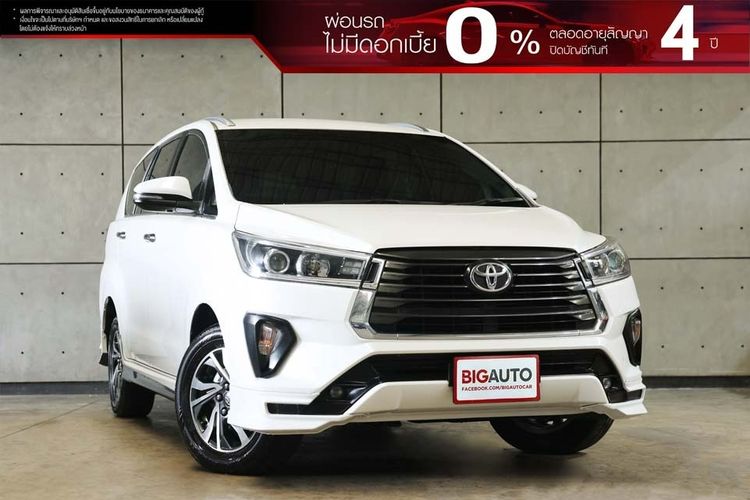 Toyota Innova 2022 2.8 Crysta Utility-car ดีเซล ไม่ติดแก๊ส เกียร์อัตโนมัติ ขาว