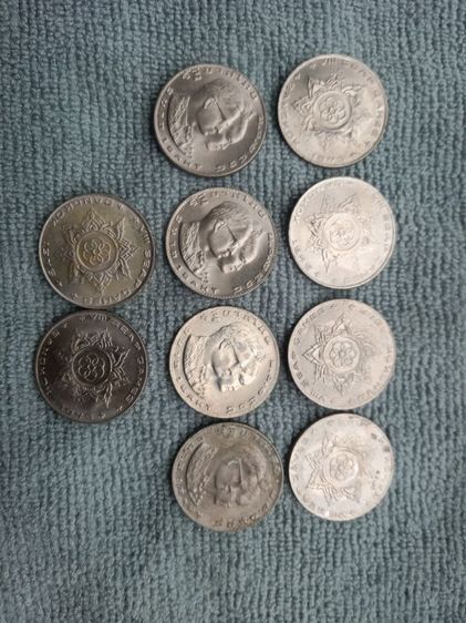 เหรียญไทย 10เหรียญ=150 บาท รวมส่ง+เก็บเงินปลายทางได้ เหรียญผ่านการใช้