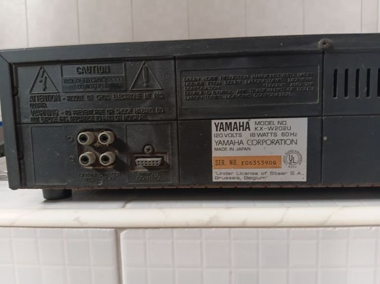 ขายเครื่องเล่นเทปคลาสเซ็ท2หัวyamaha,eq audiosource,ใช้ไฟ110 v รูปที่ 4