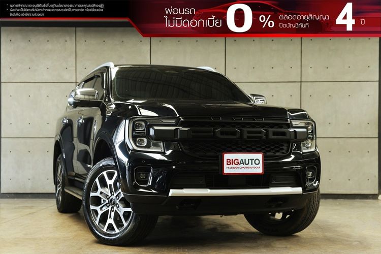 รถ Ford Everest 2.0 Bi-Turbo Titanium+ 4WD สี ดำ