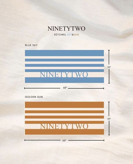 🛁🧖‍♀️NINETYTWO 92(Freen ฟรีน)📌ของแท้💯%📌ผ้าเช็ดตัวเกรดพรีเมี่ยม สวย หนานุ่ม รูปที่ 18