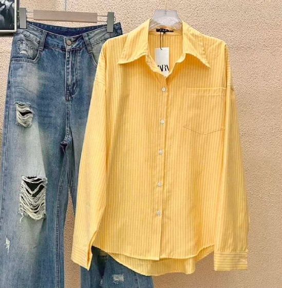ส่งต่อเชิ๊ตผ้าทอลินิน สภาพใหม่ 100% ไม่เคยใส่