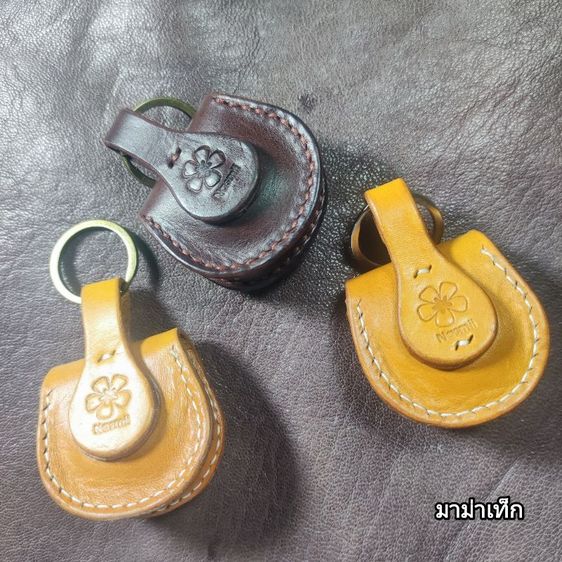 หนังแท้ ไม่ระบุ น้ำตาล กระเป๋ามินิพวงกุญแจ หรือแขวนประดับกระเป๋า,เป้ งานแฮนด์เมด หนังฟอกฝาดอิตาลี