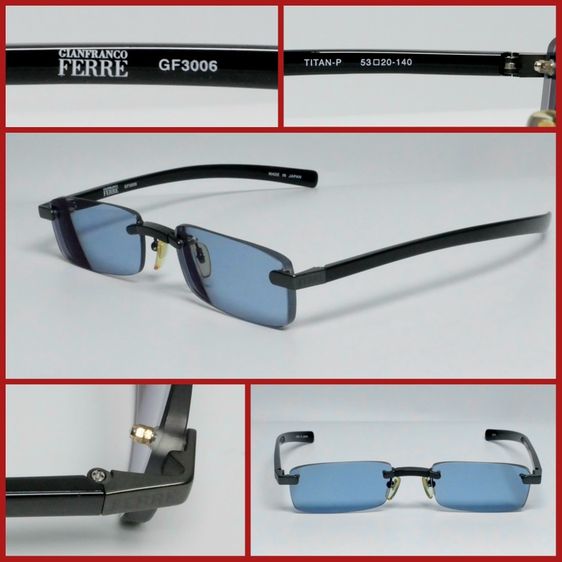 ⚠️เหมือนใหม่‼️กรอบแว่น GIANFRANCO FERRE ของแท้ แบรนด์ เนมชั้นนำอิตาลี