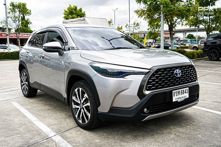 Toyota Corolla Cross 2022 1.8 Hybrid Premium Utility-car ไฮบริด ไม่ติดแก๊ส เกียร์อัตโนมัติ เทา รูปที่ 3
