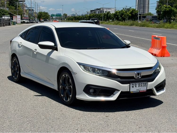 Honda Civic 2016 1.8 E i-VTEC Sedan เบนซิน ไม่ติดแก๊ส เกียร์อัตโนมัติ ขาว รูปที่ 2