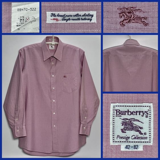 ⚠️รุ่นใหม่‼️เสื้อเชิ้ต BURBERRY ของแท้ MADE IN JAPAN