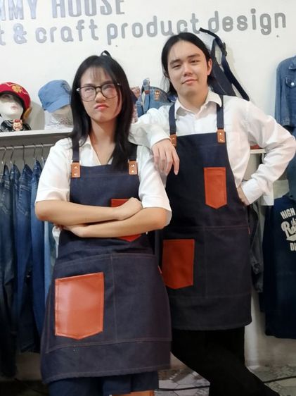 อื่นๆ EU 42.5 อื่นๆ ไม่มีแขน ผ้ากันเปื้อนยีนส์