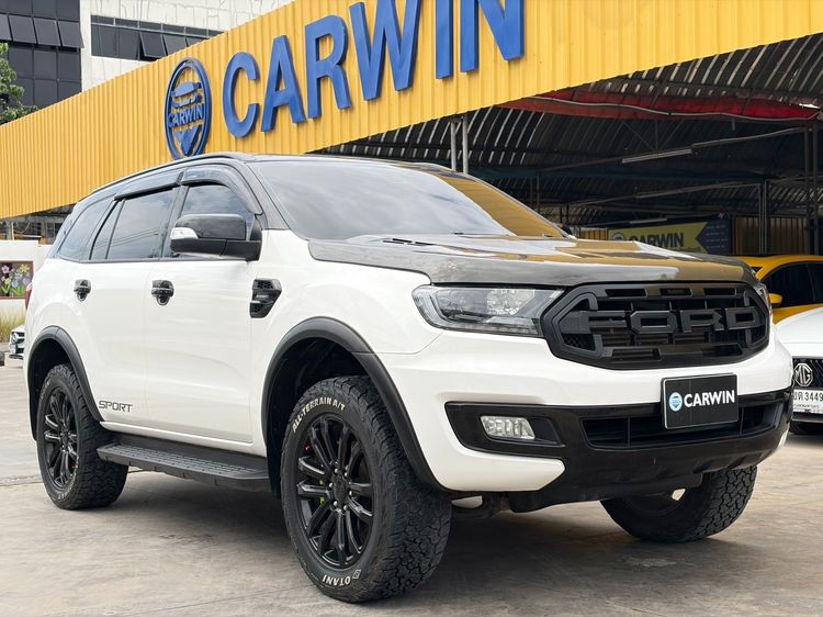 Ford Everest 2021 2.0 Turbo Sport Utility-car ดีเซล ไม่ติดแก๊ส เกียร์อัตโนมัติ ขาว รูปที่ 3