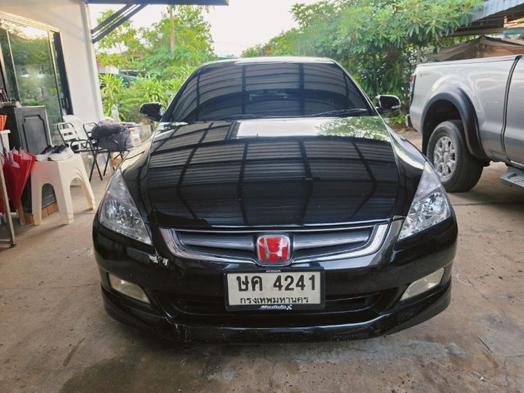 Honda Accord 2003 2.4 EL Sedan เบนซิน ไม่ติดแก๊ส เกียร์อัตโนมัติ ดำ รูปที่ 4