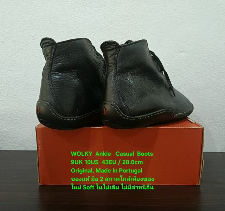 WOLKY Ankle Casual Boots, Men's 9UK 43EU/28.0cm ของแท้ มือ 2 สภาพใกล้เคียงของใหม่, รองเท้าบู้ท Wolky หนังแท้ พื้นเต็ม (ให้ Soft ใน 3 คู่) รูปที่ 13