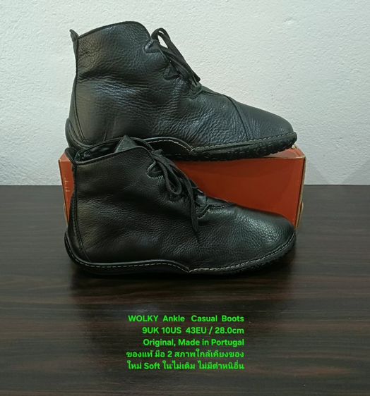 WOLKY Ankle Casual Boots, Men's 9UK 43EU/28.0cm ของแท้ มือ 2 สภาพใกล้เคียงของใหม่, รองเท้าบู้ท Wolky หนังแท้ พื้นเต็ม (ให้ Soft ใน 3 คู่) รูปที่ 14