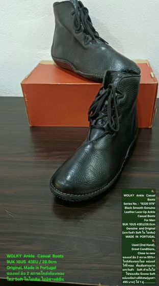 WOLKY Ankle Casual Boots, Men's 9UK 43EU/28.0cm ของแท้ มือ 2 สภาพใกล้เคียงของใหม่, รองเท้าบู้ท Wolky หนังแท้ พื้นเต็ม (ให้ Soft ใน 3 คู่)