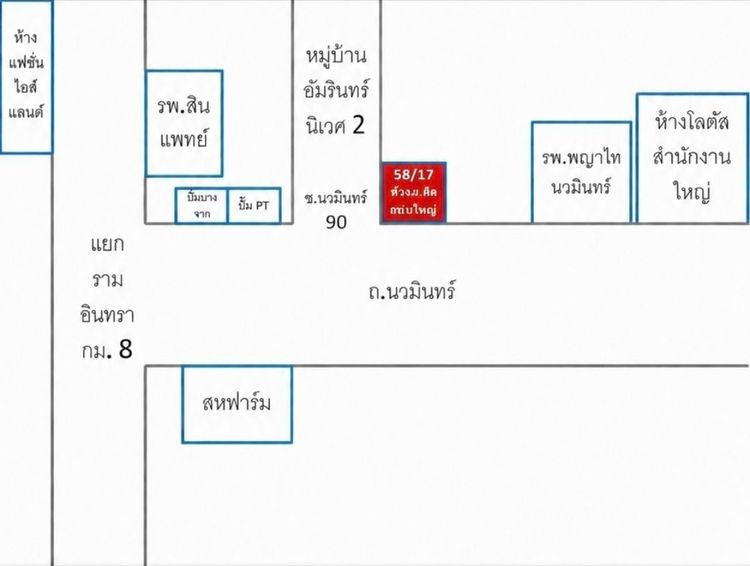 ให้เช่าตึก เฉพาะ ชั้น 2 และ ชั้น 3 แถวนวมินทร์ 90 ทำเลดีมาก อยู่ติดถนนใหญ่ 