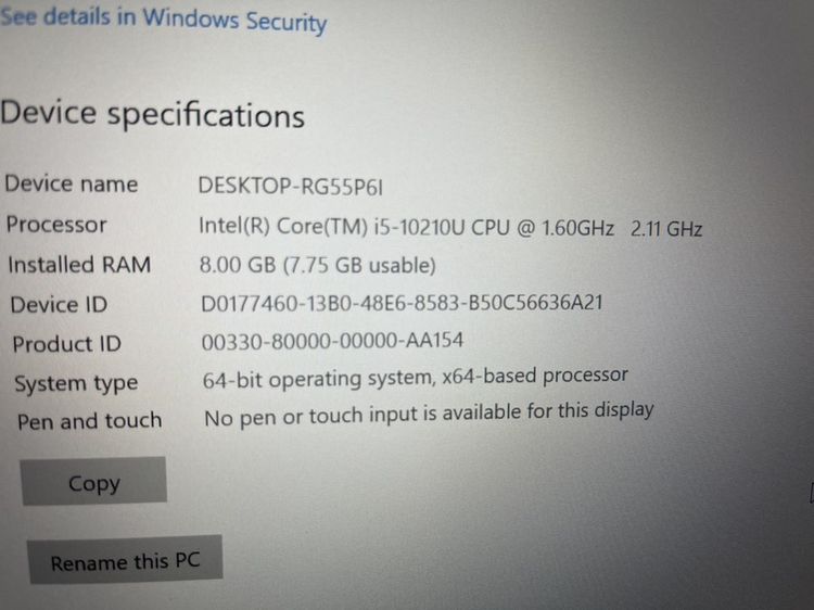 โน๊ตบุคมือ 2 i5 GEN 10 รูปที่ 4