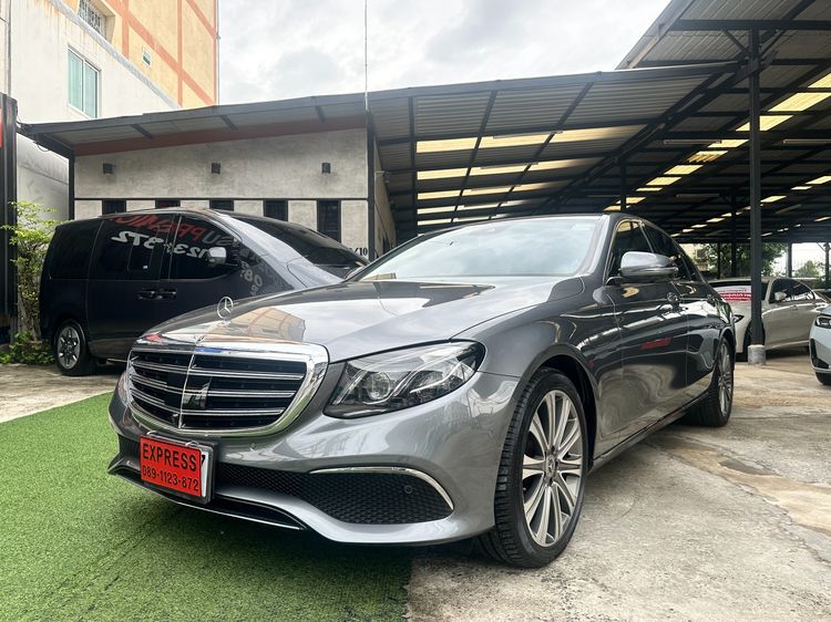 Mercedes-Benz E-Class 2018 E350 Sedan ปลั๊กอินไฮบริด (PHEV) ไม่ติดแก๊ส เกียร์อัตโนมัติ เทา
